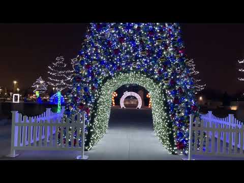 ASMR Walk Through Soft Spoken Christmas Lights Display  (at fire department) Dec 22, 2022