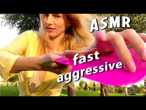 ASMR Fast Aggressive ULTIMATE FAST Lofi Triggers Random Chaotic ASMR (in Public)
