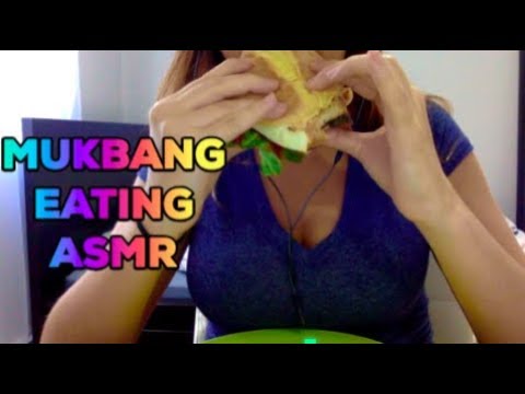 MUKBANG | Chicken Burger (No Talking)