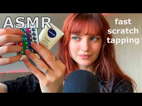 ASMR ~ Fast Scratch Tapping ONLY!