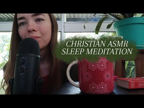 Christian ASMR Sleep Meditation | Repeating Bible Verses, Whispers, Mouth Sounds, Nature