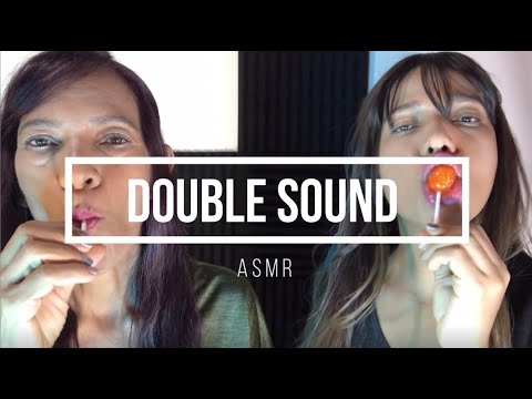 ASMR DOUBLE  | INTENSE MOUTH SOUNDS  |  Eating lollipop