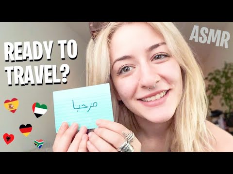 ASMR Prepping you for vacation  + language practice