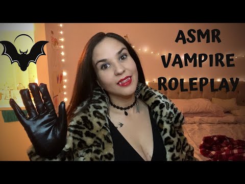 ASMR Vampire Roleplay, Up Close + Leather Gloves- Slavic Accent