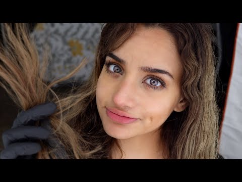 ASMR Brushing Your Face With My Hair