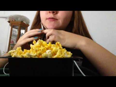 Asmr popcorn  (Exaggerated Eating Sounds)