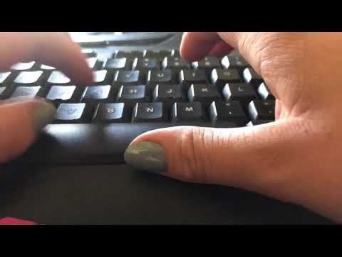up-close KEYBOARD ASMR - 5 minutes of typing