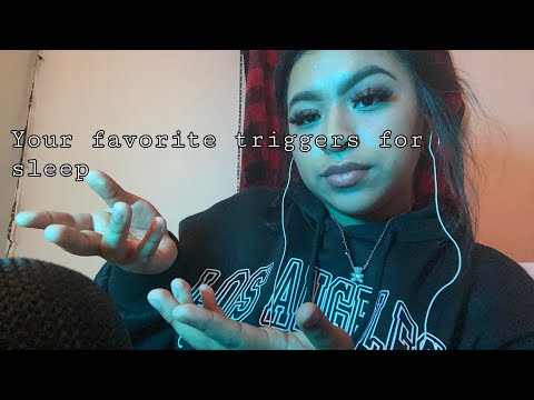 ASMR YOUR FAVORITE TRIGGERS FOR SLEEP💤💤💤 Inaudible whisper,roleplay,plucking negative energy🛌💤
