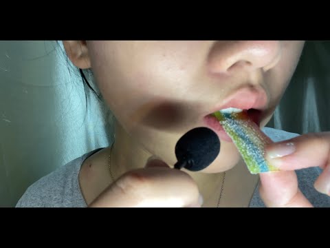 ASMR sour candy eating