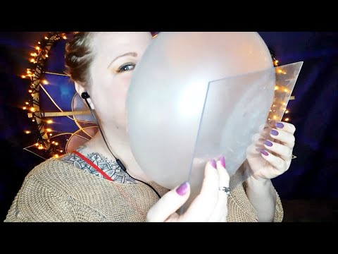 ASMR Bubblegum blowing on plexiglass with pierced tongue + more triggers (whispers)