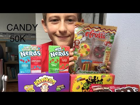 asmr eating: american candy! *eating sounds*| lovely asmr s!