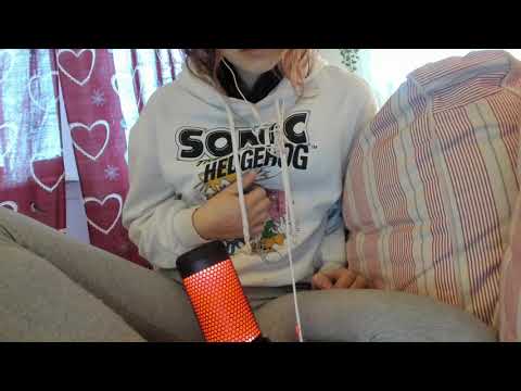 leggings, hoodie and couch scratching ASMR