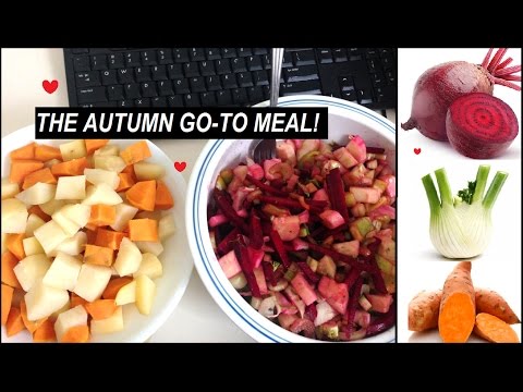 Festive Autumn Salad Feat. FENNEL, BEETS & SWEET POTATOES!