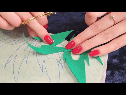 CRINKLY CUTTING ✂️ ASMR ✂️ PAPER AND FABRIC