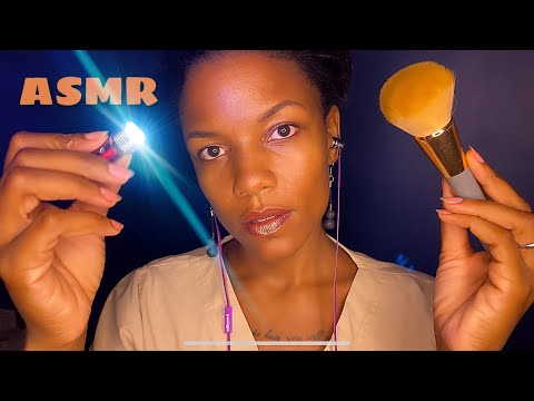 ASMR Medical Exam Soft Spoken 💈 {Face Touching, Personal Attention, Ancient Brushing Technique}