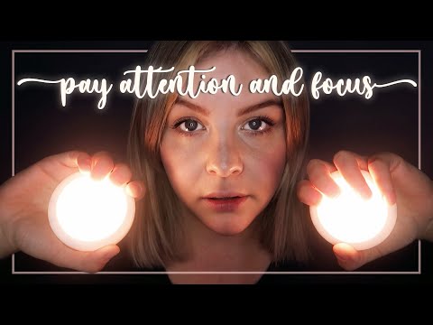 💖 ASMR Pay Attention and Focus 💖 - Whispered, Follow The Light, Clicking, Personal Attention
