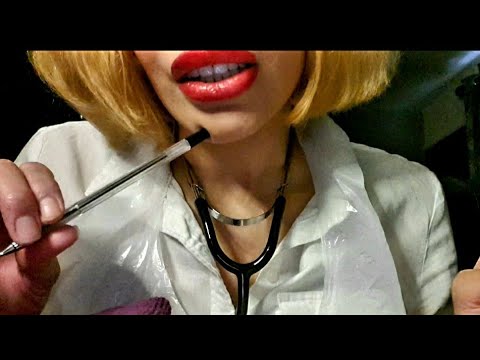ASMR ASMR Doctor Roleplay Examination gentle whispering with gloves apron and equipment