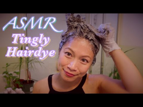 ASMR Tingly Coloring My Hair/ Chit Chat/ Before & After/  Foamy🧼Fizzy🛁Fluffy Sounds