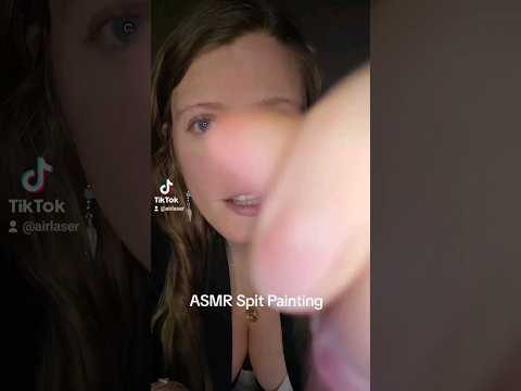 59 Seconds of ASMR Spit Painting #shorts
