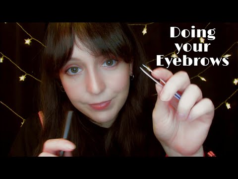 ⭐ASMR Plucking and Doing your Eyebrows