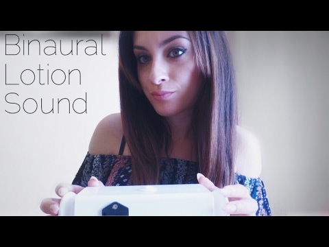 ASMR Binaural Lotion Sound - No TALKING - relaxing video