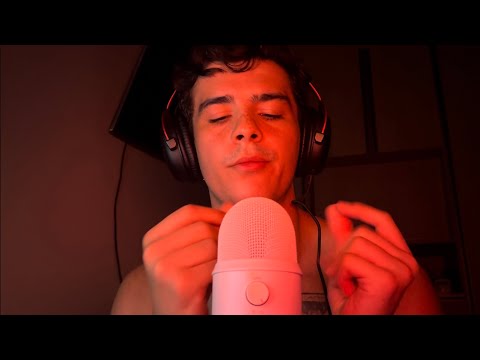 ASMR Hand Sounds Practice in the Dark with a mic