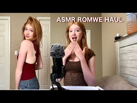 asmr ROMWE teen try-on haul *cute *trendy *fun *affordable
