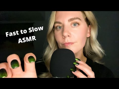 ASMR Fast to Slow Whisper Ramble 💕💕💕