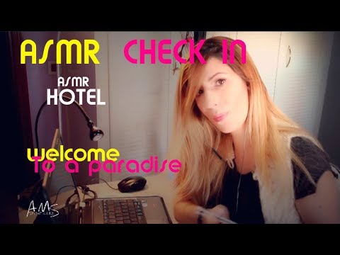 ASMR - ROLEPLAY CHECK IN HOTEL . SOFT SPOKEN EN ESPAÑOL Hotel del relax asmr typing sounds