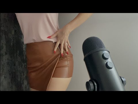 ASMR I LEATHER SKIRT SCRATCHING & TAPPING 🖤