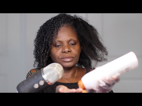 Massaging Conditioner In Texture Hair ASMR Chewing Gum Sounds