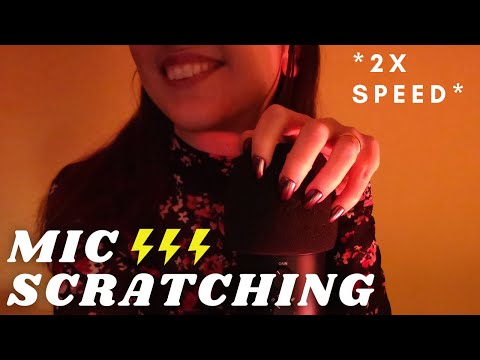 ASMR -  [+1 hour ] FAST and AGGRESSIVE SCALP SCRATCHING MASSAGE | mic scratching foam cover 2x speed