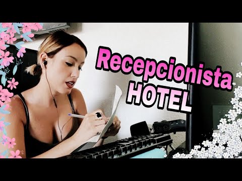 ASMR RECEPCIONISTA DE HOTEL- Soft Spoken, teclado, escritura y relax