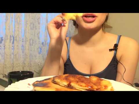 Breakfast: American Pancakes (ASMR Eating Sounds)