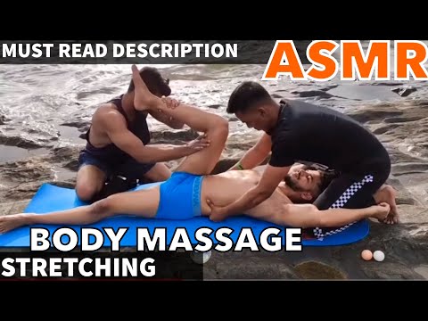 ASMR Four Hands Relaxing Massage With Body Stretching | asmr yogi