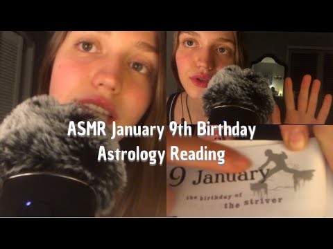 ASMR January 9th Birthday Astrology Reading ( Ear To Ear )