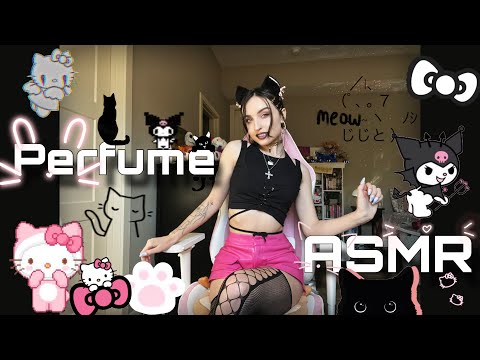 ASMR | My ENTIRE Perfume Collection ( Fast Aggressive Tapping/Scratching on Glass, Lid Sounds +)