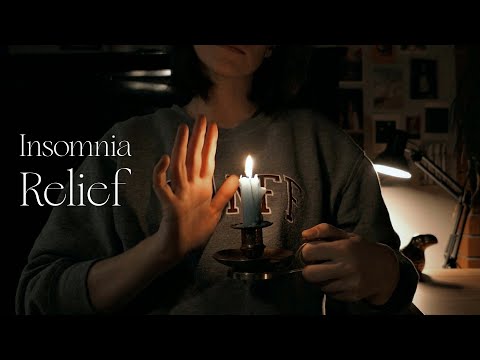 ✨ ASMR Fall Asleep Instantly! Reiki Insomnia Relief - Hand motions, Soothing Sounds & Calming vibes✨