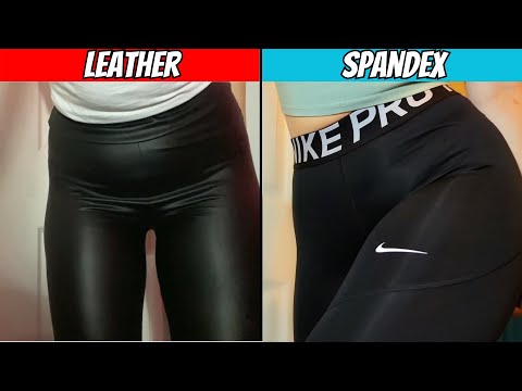 ASMR Leather leggings Vs Spandex leggings noises (Compilation)