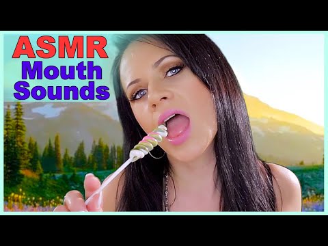 ASMR Mouth Sounds Triggers Licking Lollipops and Kissing Sounds - With Anna 💋