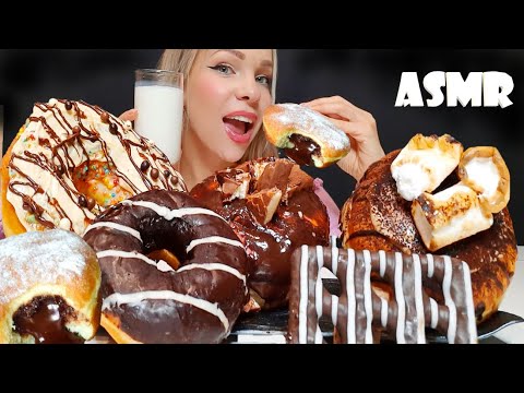ASMR Chocolate DONUTS | Chocolate Desserts Mukbang (Eating Sounds) Oli ASMR 먹방