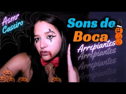 ASMR CASEIRO | SONS DE BOCA, ARREPIANTES🧡 #asmr #halloween