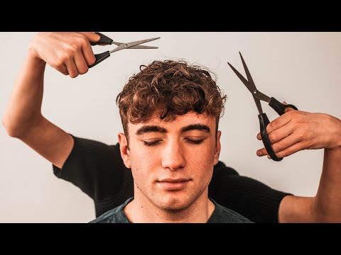 ASMR GIVING MY BROTHER A HAIRCUT!