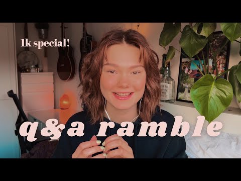 ASMR 1k Q&A! - whispered ramble
