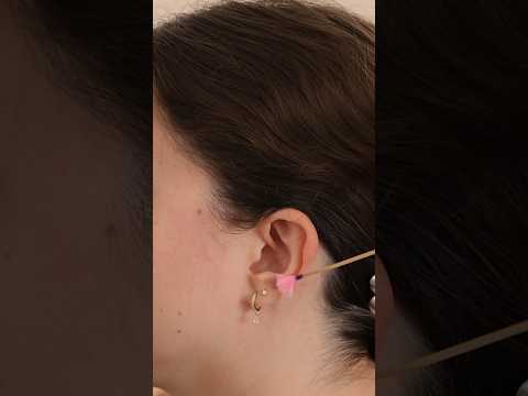 ASMR Ear Attention With Soft Feather 🩷🪽 #asmr #shorts