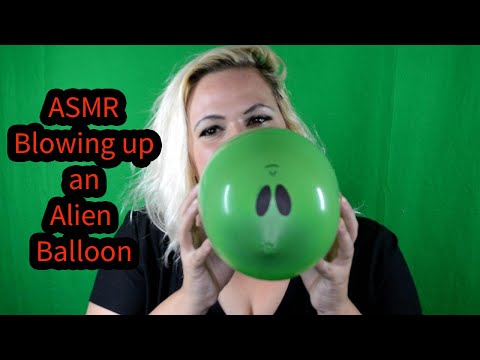 🎈 ASMR Blowing up Balloons Funday Friday Part 14 - Cute Alien!!! 🎈