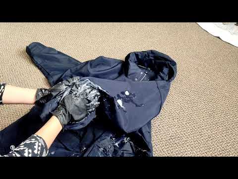 Asmr- Shampooing Crinkly Jacket (latex gloves)