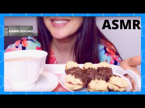 ASMR Biscuit And Green Tea With Me ( ASMR SOUND )