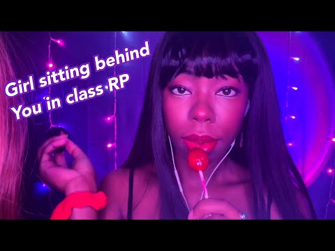 ASMR| Lollipop girl behind you plays with your hair 🍭Y2K