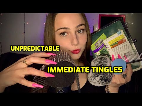 ASMR | Repeating "Massage Your Temples... Tingles"⚡️😴 | fast & unpredictable 💕